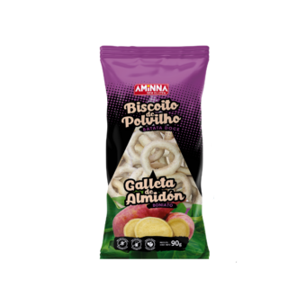 Biscoito de Polvilho Sem Glúten Vegano, com Batata Doce Aminna