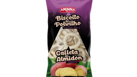 Biscoito de Polvilho Sem Glúten Vegano, com Batata Doce Aminna