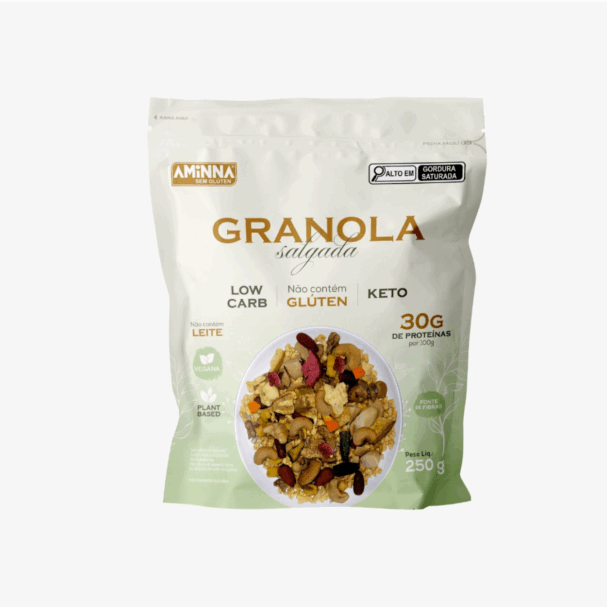 Granola Salgada Sem Glúten Aminna SG