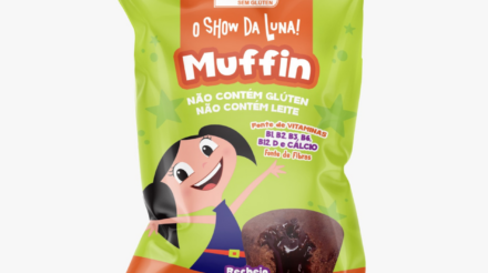 O Show da Luna - Muffin Sem Glúten Aminna de Chocolate com Recheio de Chocolate