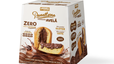 Panettone Recheado com Creme de Avelã